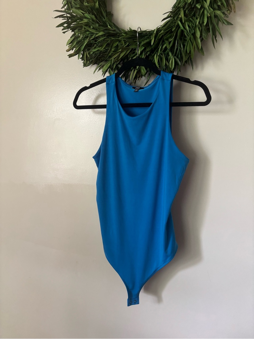 Express Bright Blue Tank Bodysuit